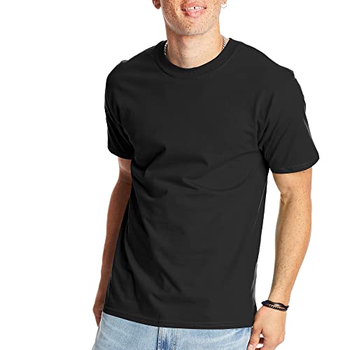 Hanes Men’s Beefyt T-Shirt, Heavyweight Cotton Crewneck Tee, 1 Or 2 Pack, Available In Tall Sizes