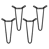 Compatibilité universelle : les pieds de bureau et de table en épingle à cheveux sont conçus pour s’adapter à une large gamme de meubles, notamment les tables de cuisine, les bancs, les tables basses et les armoires, pour une polyvalence maximale. pieds en épingle à cheveux à monter soi-même. pieds de table basse en épingle à cheveux
