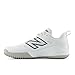 New Balance Women's Fresh Foam Velo V4 Turf-Trainer Softball Shoe, White/Black, 6