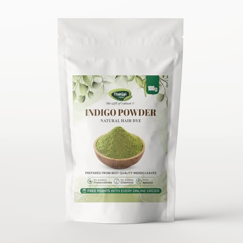 Image of Thanjai Natural Amla, Indigo, Shikakai, Bhringraj, Henna & Hibiscus Powder Combo (100g Each) | Herbal Hair Care Powder Kit | Natural hair Cleanser Conditioner | No Chemicals, No Preservatives