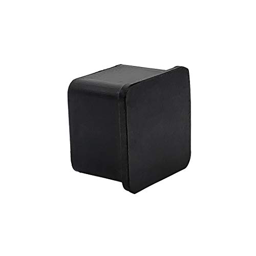 Flyshop Square Anti-Slip Rubber Leg Tips Furniture Chair Leg Floor Protectors 0.98 Inch X 0.98 Inch (25 X 25 Mm) Black 10Pcs #TOP5