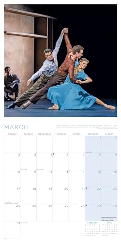 Calendario de pared Royal Ballet 2025 de formato original Carousel 4