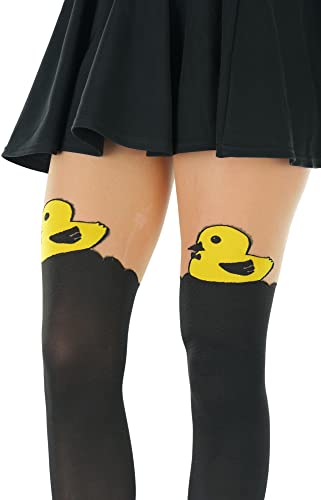 Image of ToBeInStyle Women's Cute Thigh High Printed Character Tights