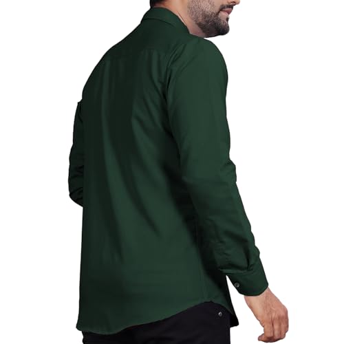 Image of Univibe Men's Slim Fit Full Sleeve Spread Collar Cotton Blend Shirt for Men and Boys