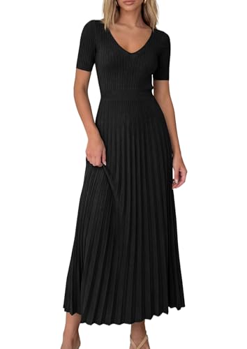 PRETTYGARDEN Women's Spring Midi Sweater Dress