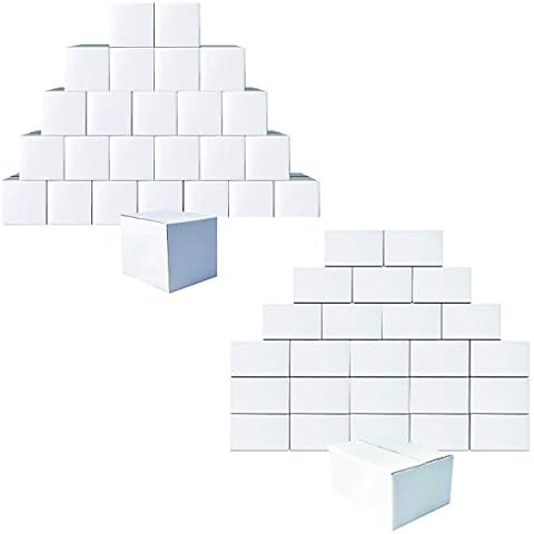 Calenzana 5x5x5 Small Shipping Boxes 11x6x6 White Packing Boxes Product Bundle Cover