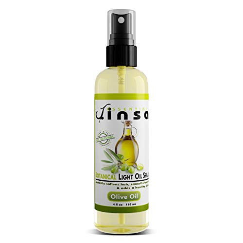 Jinsa Olive Oil - Botanical Hair, Skin and Face Moisturizer and With Essential Oils From Olive, Shea, Sunflower, Sesame, Coconut, Andiroba, Safflower with Vitamins A and E, 6 oz.