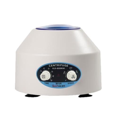 Low-Speed 300–4000rpm Benchtop Centrifuge with Timer and Speed Control Mini Laboratory Centrifuge High-Capacity 10mL×6