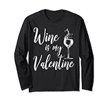 Photo Gallery wine is my valentine shirt wine lover funny valentine s day maglia a manica Photo Gallery wine is my valentine shirt wine lover funny valentine s day maglia a manica