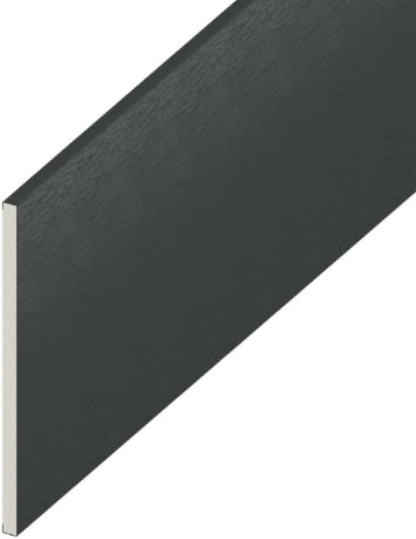 UPVC Flat Soffit Board 300mm Wide Anthracite Grey - Utility/Reveal/Skirting Boards - 5 Metre Lengths