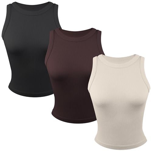 Common Stitch 3 Pack Stretch Tank Tops for Women,...