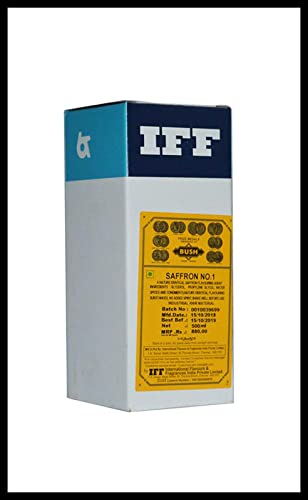 Image of Nithi Foods, IFF, Saffron No. 1 - 500ml (commonly Used in Baking, Beverages, Confectionery, ice Cream, Desserts, and Savory Dishes)