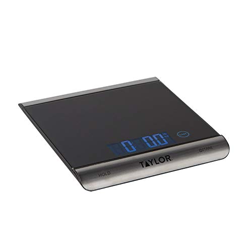 Taylor 3851 High-Capacity Digital Kitchen Scale, 33 Lb, Black #TOP3
