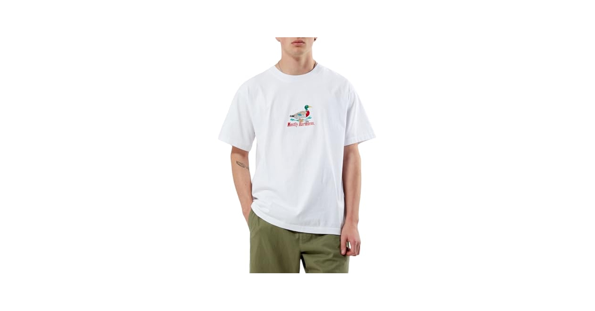 [ STIGMA ]★25SS★Nonessntial Semi-oversized T-shirts Semi Oversized Blank T-shirts White / Black - STIGMA | 60