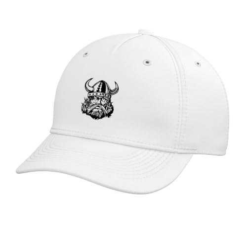 Vale Vikings Adjustable Printed Baseball Hat, White