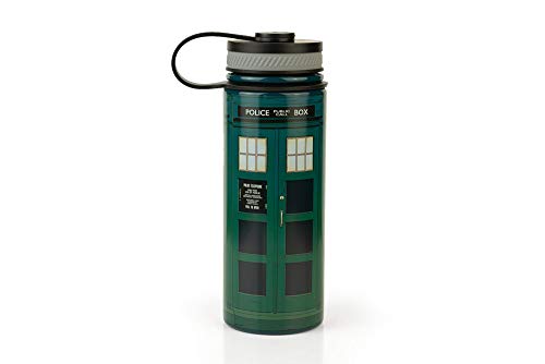 Doctor Who Tardis Stainless Steel Water Bottle With Blue Police Box Design - Insulated Wide-Mouth Travel Tumbler With Lid - 13th Doctor Time Machine Canteen