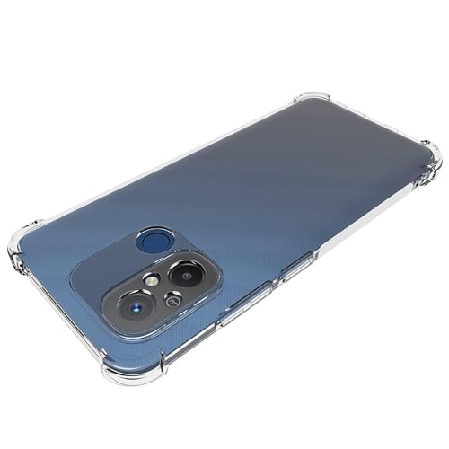 Image of BOXXO Flexible Back Cover for Mi Redmi 12C | Back Cover Transparent Clear Shockproof Case Four Corner Protection | Slim Protective Mobile Phone Cover for Mi Redmi 12C