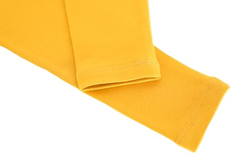 Image of Lilax Girls' Basic Solid Full Length Cotton Soft Leggings