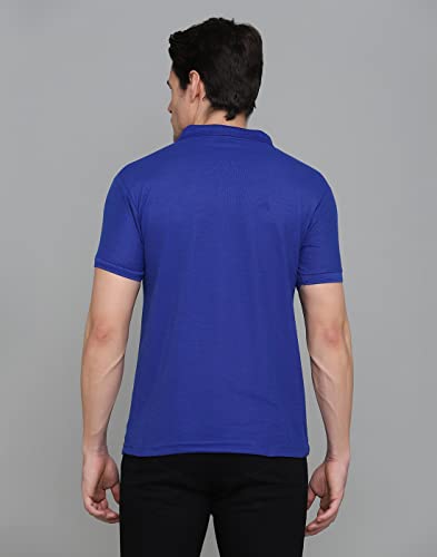 Image of INKKR Men's Polo Neck Half Sleeve Cotton Blend Regular Fit T-Shirt With Pocket