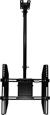 TV Bracket, TV Wall Mount 360° Swivel and Tilt Ceiling TV Mount for 26-55 Inch Flat and Curved TVs Up to 45kg, Multiple VESA Patterns TV Mount TV Stand