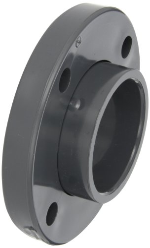 GF Piping Systems PVC Pipe Fitting, Van-Stone Flange, Schedule 80, Gray, 3" Slip Socket