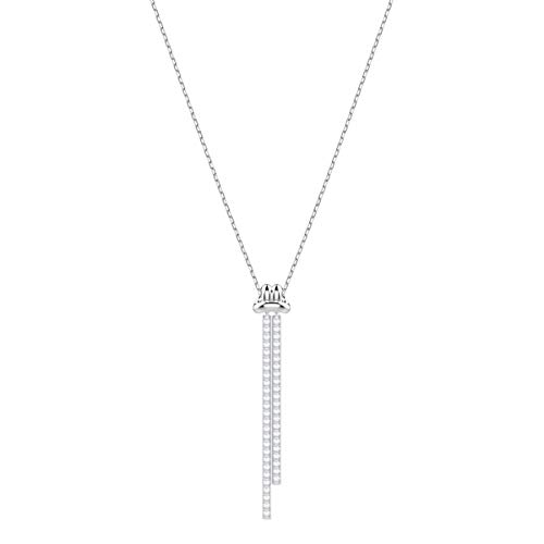 Preisvergleich Produktbild Swarovski Lifelong Y-Anhänger für Frauen, weißes Kristall, rhodiniert