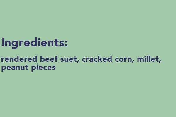 BestNest Wildlife Sciences Peanut Blend Suet Cakes, 12 Pack | 11 oz Bird Food Blocks with Peanuts, Corn & Millet | High-Energy Suet for Woodpeckers, Bluebirds & More | Fits Standard Suet Feeders