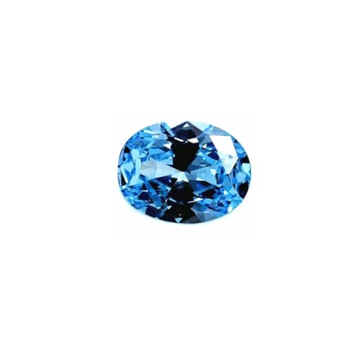 Saphir bleu clair de forme œuf, une gemme de prestige facettée pour joaillerie fine