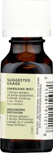 Aceite esencial de jengibre Aura Cacia 0.5 oz miniatura 6