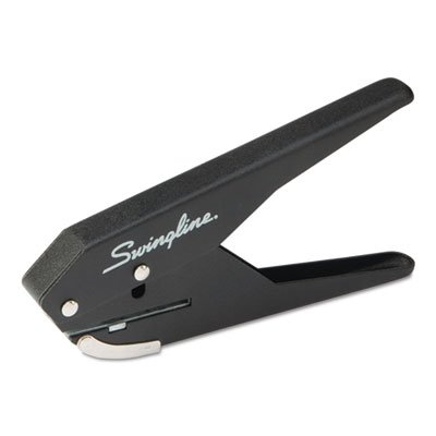 74017 ACCO Swingline Low-Force 1-Hole Punch - 1 Punch Head(s) - 20 Sheet - 9/32inch Punch Size - Black