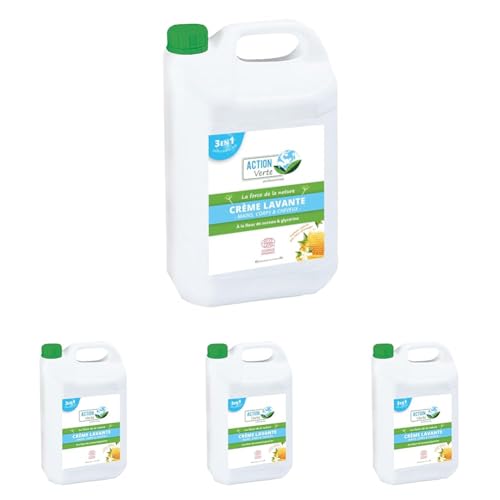 Crème lavante 5L formule naturelle corps et cheveux fleur d'oranger