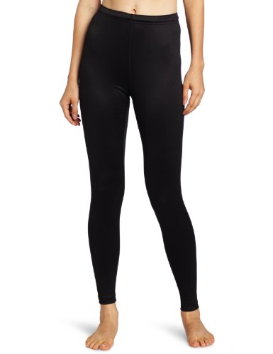 Duofold Women's Mid Weight Varitherm Thermal Leggings, Black, Large