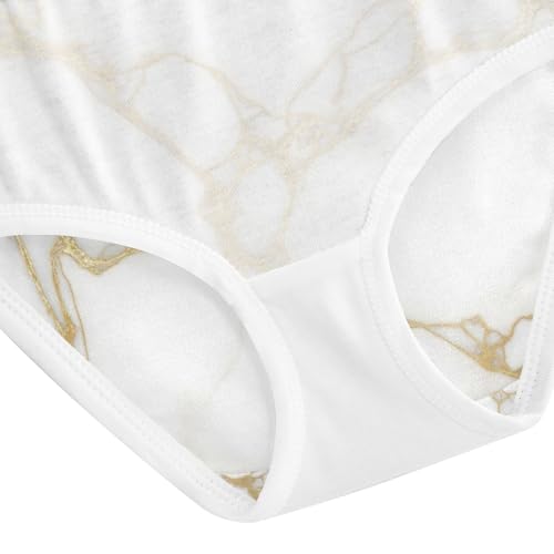 White Marble Toddler Girls Panties, Panties for Girls, 2T–8 Years4
