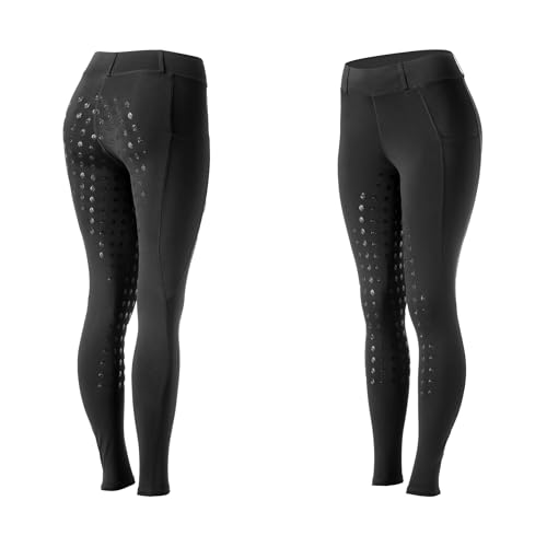 Equinavia Pantalones De Equitación Clásicos De Silicona Para Mujer Con Bolsillos Para Teléfono, Pantalones Ecuestres Para La Escuela, Negro -, X-Large Equinavia Pantalones De Equitación Clásicos De Silicona Para Mujer Con Bolsillos Para Teléfono, Pantalones Ecuestres Para La Escuela, Negro -, X-Large