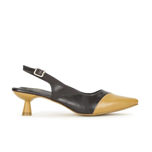 Image of Marc Loire Women Solid Pointed Toe Pump Shoes with Stilettoes Heels for Parties and Formal Occasions