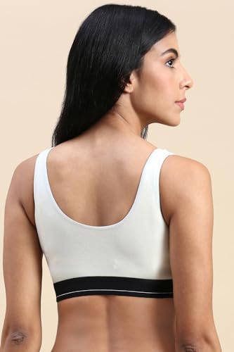 Image of &Circus PureSoft Non-Padded Lounge Bra for Women | Full Coverage Active Wear Sport Bra