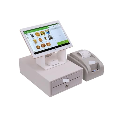 Caja registradora TPV de 10 pulgadas HS-004 con impresora de tickets y software integrado 3