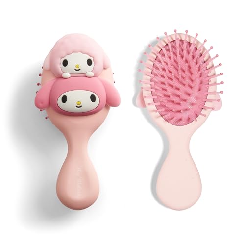 Cute Mini Hair Brush for Girls | Ultra-Soft Bristles HairBrush, Ease for Thick Curly Thin Long Short Wet and Dry Hair