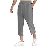 Generisch Herren Jogginghose 3/4 Jogging Hose Strandhose Leichte Sommerhose Sommer Freizeithose...