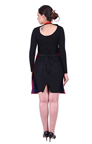 Image of Switchon Waterproof Polyester Apron with Pockets | Free Size Unisex Kitchen Cooking Chef for Home, Cafe, Hotel & Restaurant | Multi-Purpose for Gardening, Painting & Craft Work
