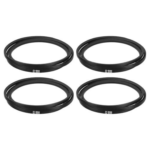 uxcell 4Pcs 3L650 Classic Wrapped Rubber V-Belt, 65"(1651mm) Outside Circumference, 3L Profile V Belt 3/8" Width 7/32" Height