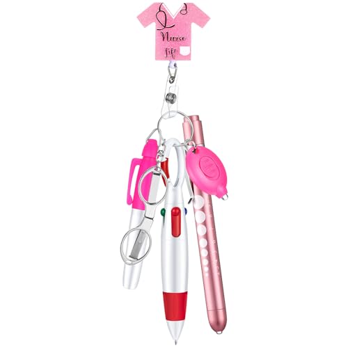 Kit accessoires pour badges d'infirmière avec marqueur et ciseaux pliables
