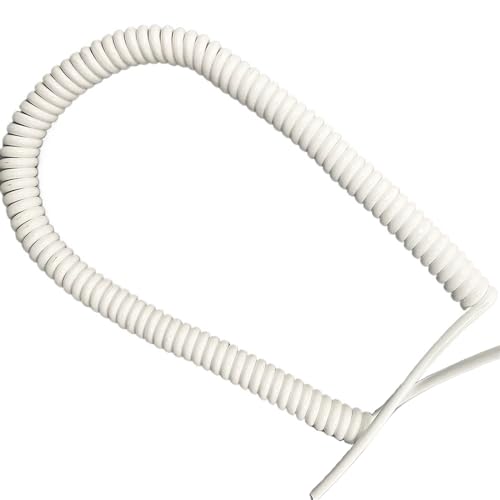 Evita enredos con este cable electrico de bobina retractil extensible de cobre de 3 hilos