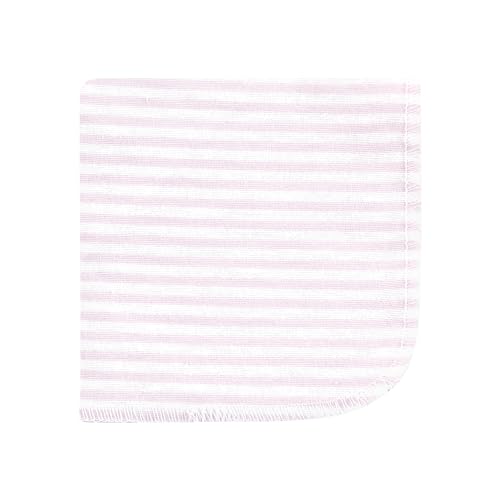 Image of Hudson Baby Unisex Baby Flannel Cotton Poly Washcloths, Lilac Elephants 12 Pack, One Size