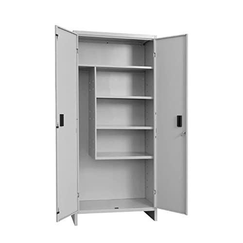 Armadio Portascope Mondo Viro | 2 Ante Con Ripiani | Per Garage O Lavanderia | 65x45x182 Cm - Foto 5