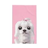ZhaoYuGoods Geschirrtücher mit schönem Malteser-Hunde-Aufdruck, 66 cm x 41 cm, dekorative...