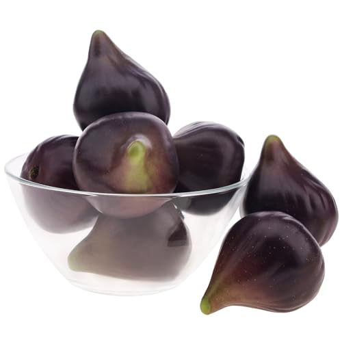 Funzhan 8pcs Fake Fig Display Artificial Realistic Fruit Decoration Lifelike Faux Food Model Faux Simulation Sketch Early Education Prop