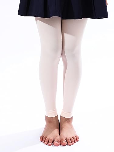 Image of EVERSWE Girl's Microfiber Footless Tights, Ballet Dance Tights, Ultra Soft Leggings