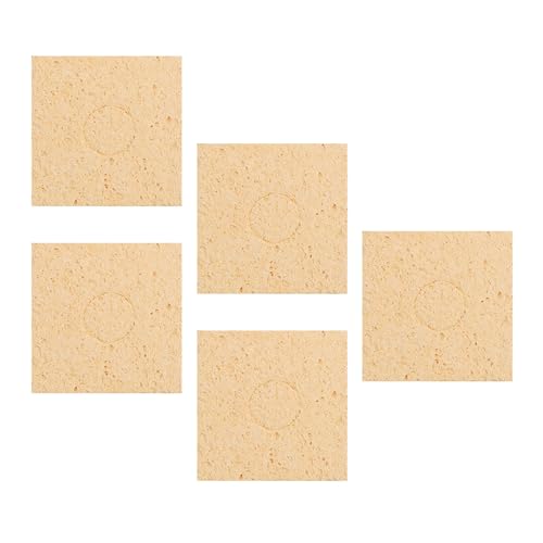 5PCSはんだスポンジ交換溶接鉄チップクリーニングパッド鉄高温高温スポンジ