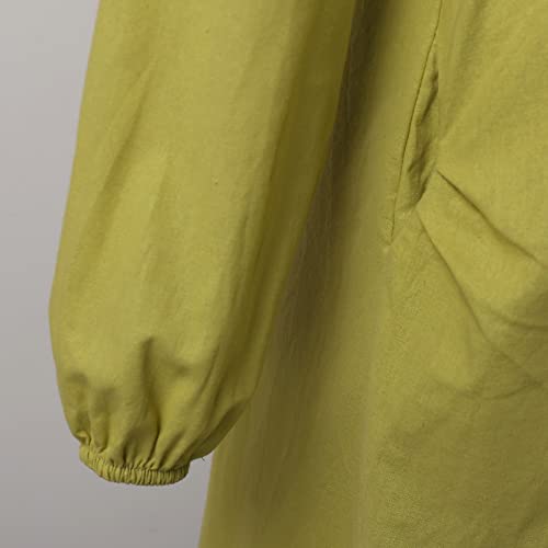 Robe chemise coton lin de qualité supérieure avec col boutonné